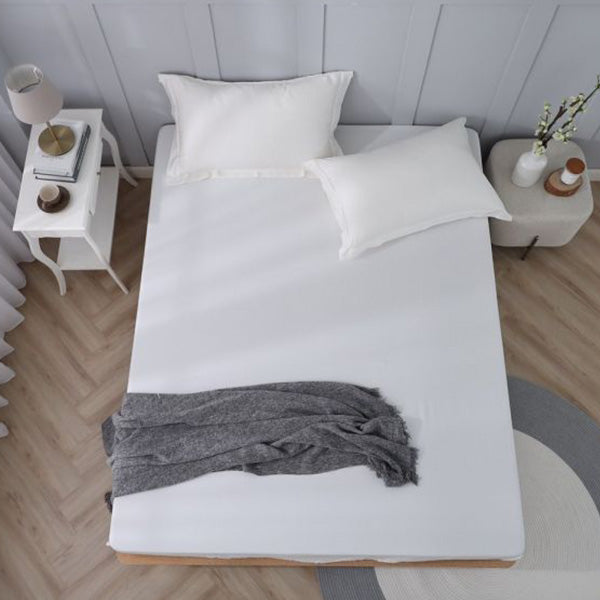 クラシック・ホワイト - 無地カラー|80支テンセル寝具セット