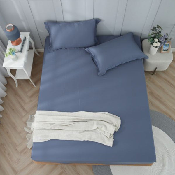 ブルー・ムーン - 無地カラー|80支テンセル寝具セット