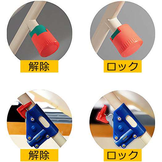 ▸ Comes with a safety device to prevent accidental dropping, allowing for safe opening and closing.