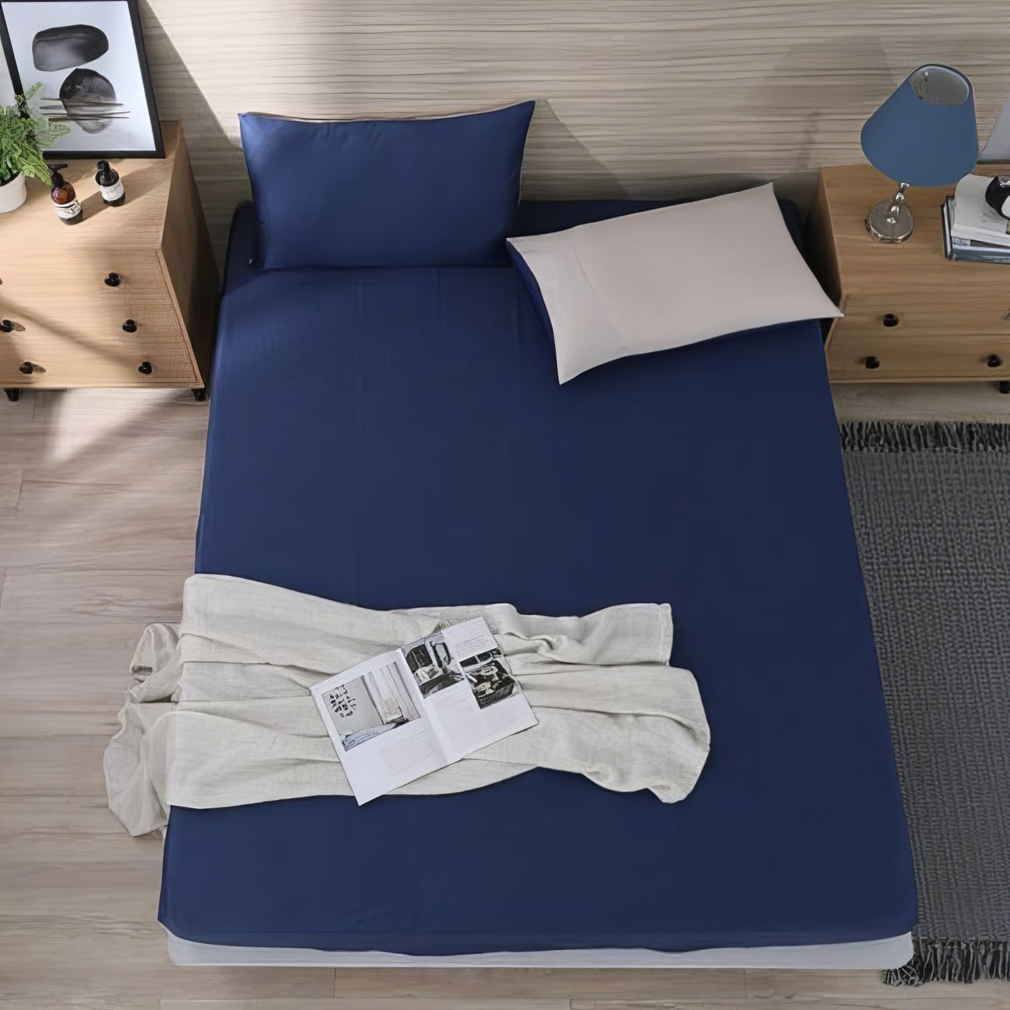 ダークブルー|60支コットン寝具セット