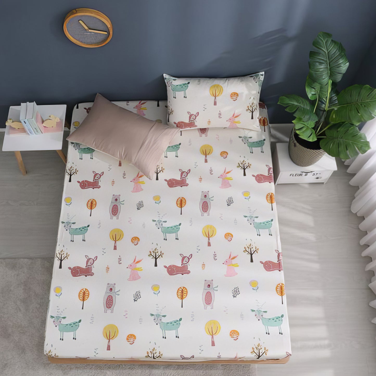 パーティーアニマル - アイボリー|60支コットン寝具セット