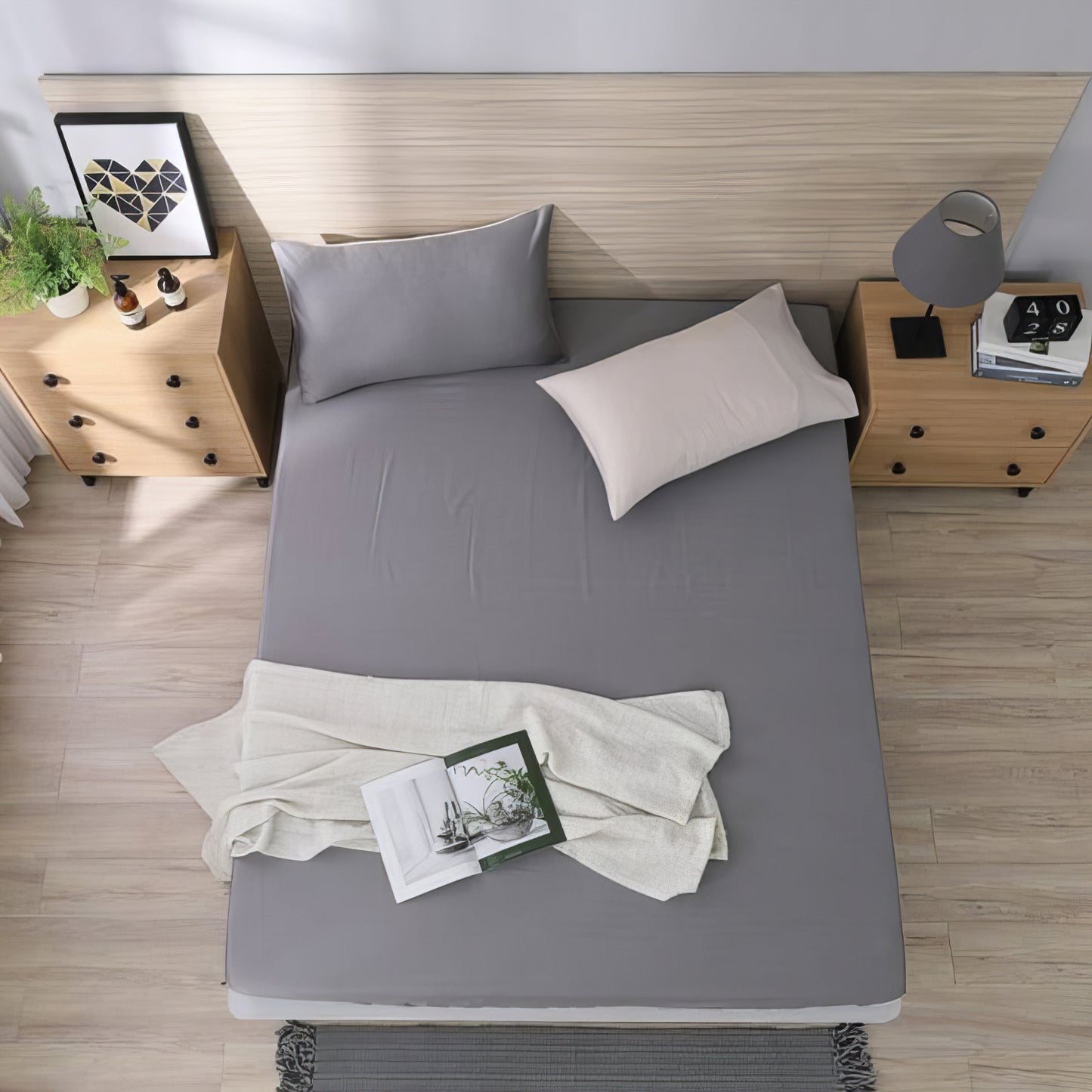 アースグレー|60支コットン寝具セット