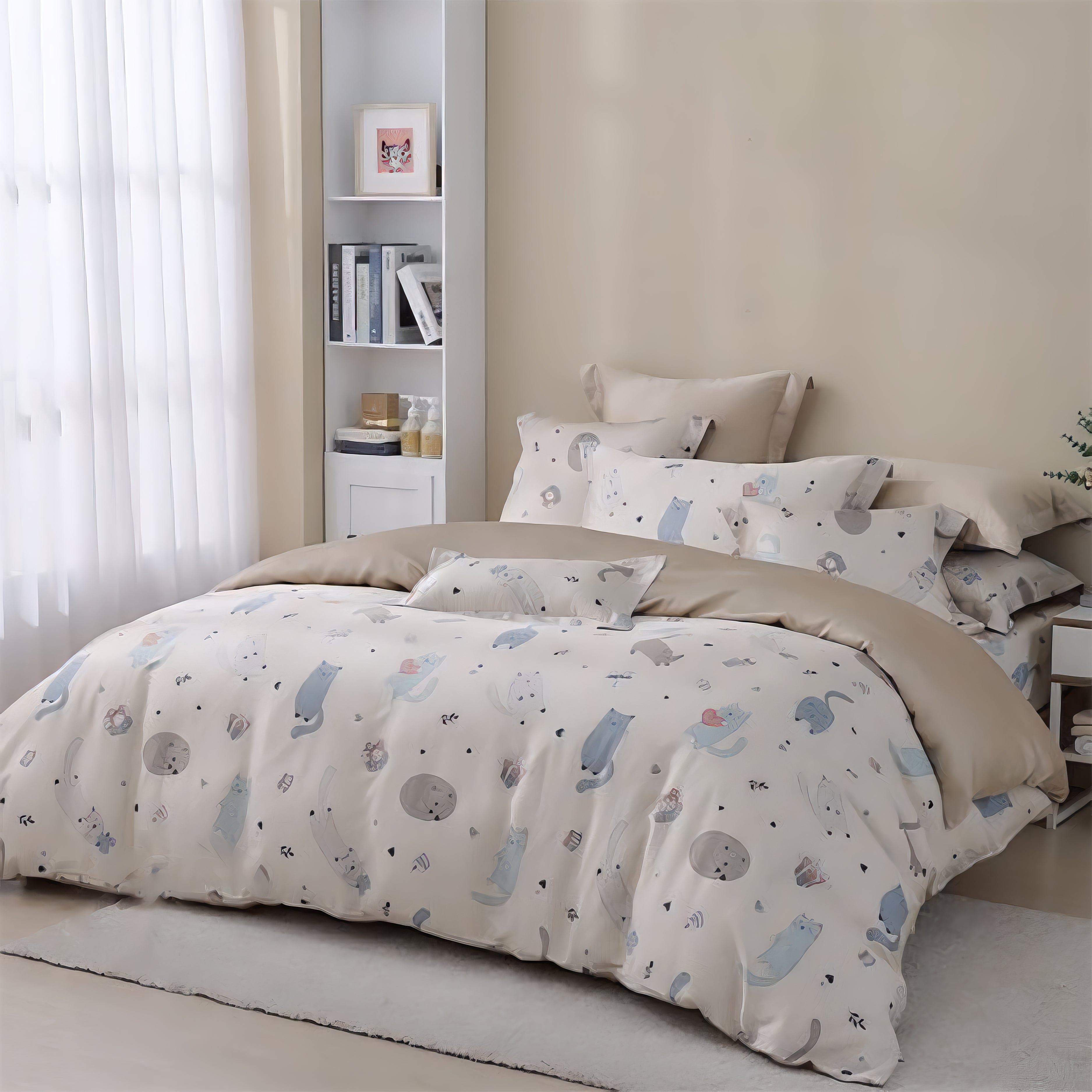 Nyan Nyan Paradise | 60 Tencel Bedding Set