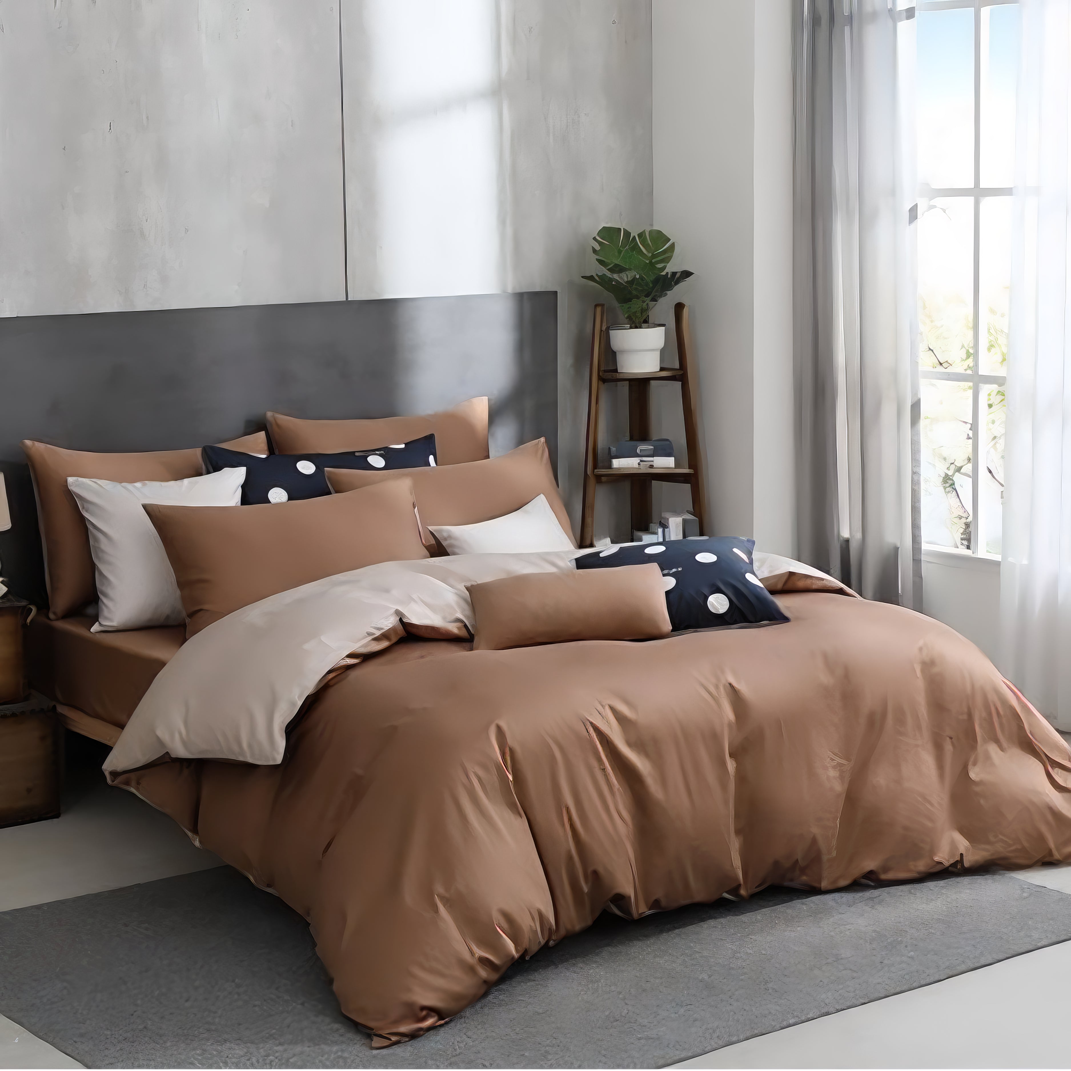 Comfort Mocha | 60-piece cotton bedding set