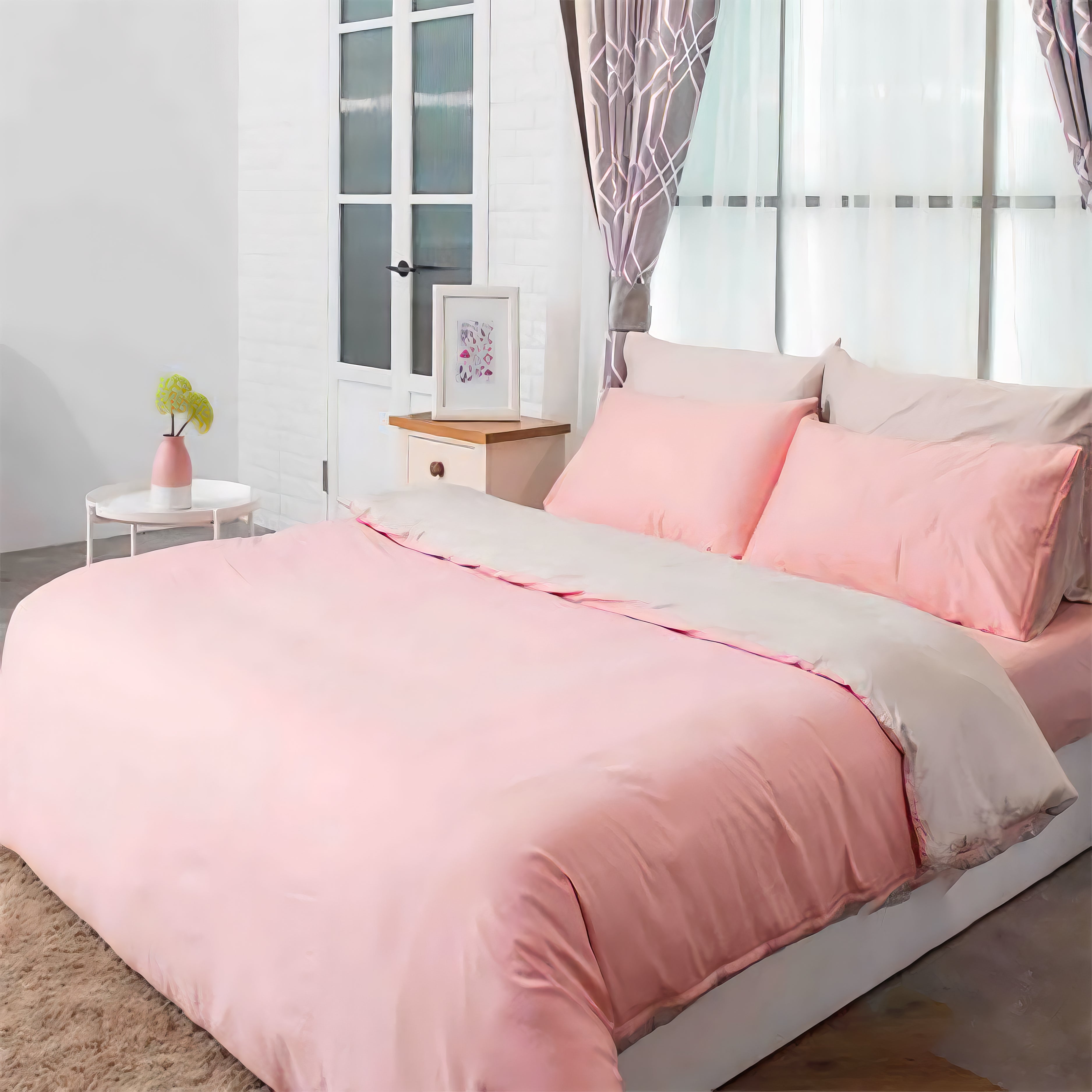 Dream Pink | 60-piece cotton bedding set