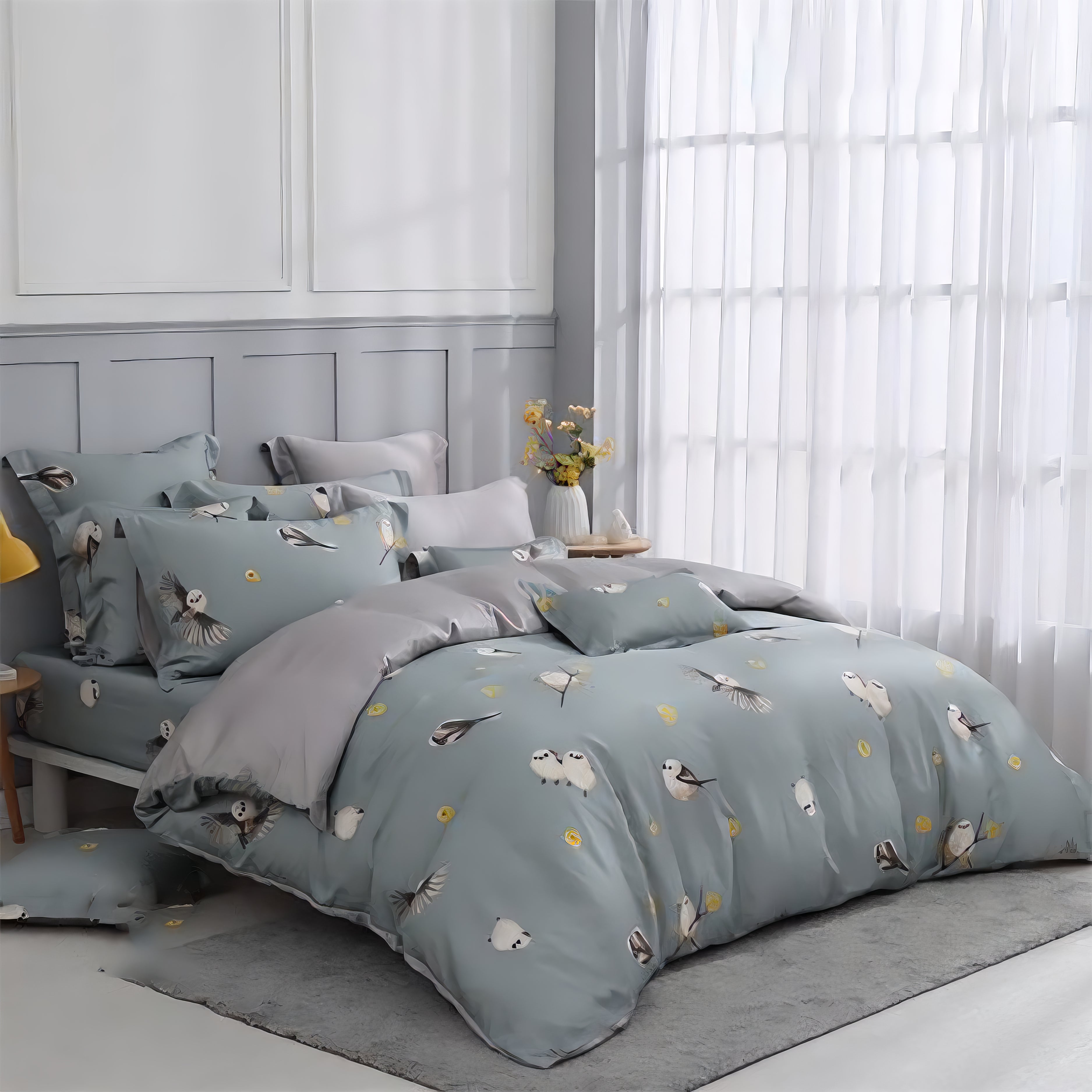 Hakodate Mountain Sparrow | 60 Tencel Bedding Set