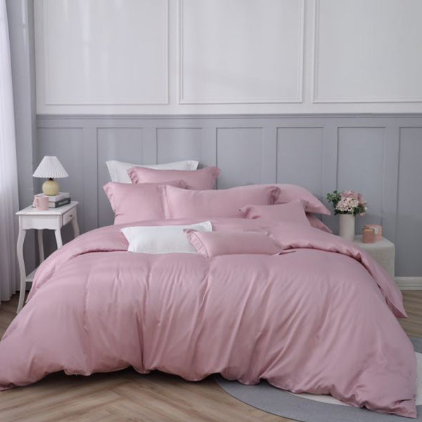 Morandi Pink - Solid Color | 80-Piece Tencel Bedding Set