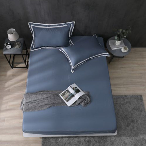 Blue Moon - Pillowcase Border Design | 80 Tencel Bedding Set