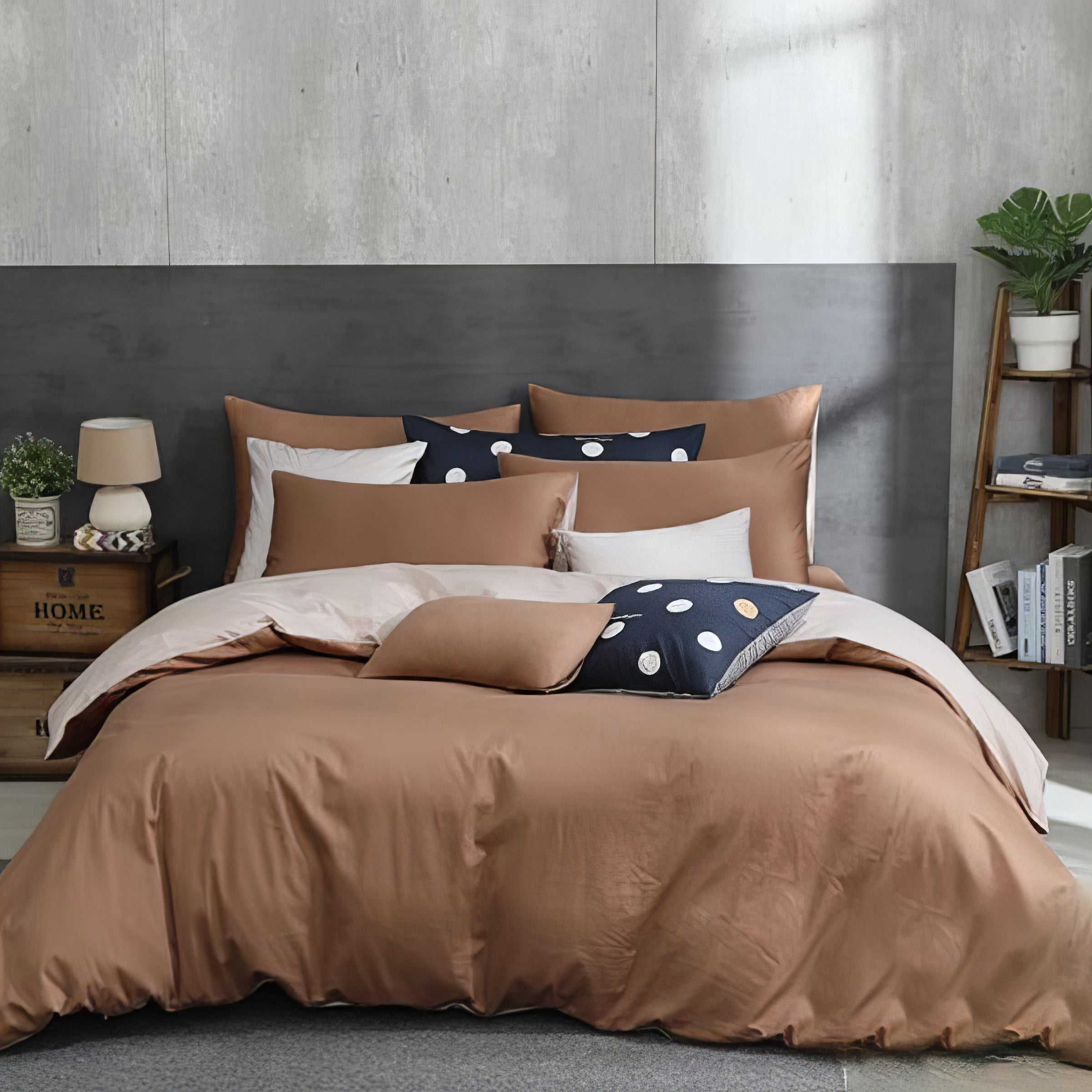 Comfort Mocha | 60-piece cotton bedding set