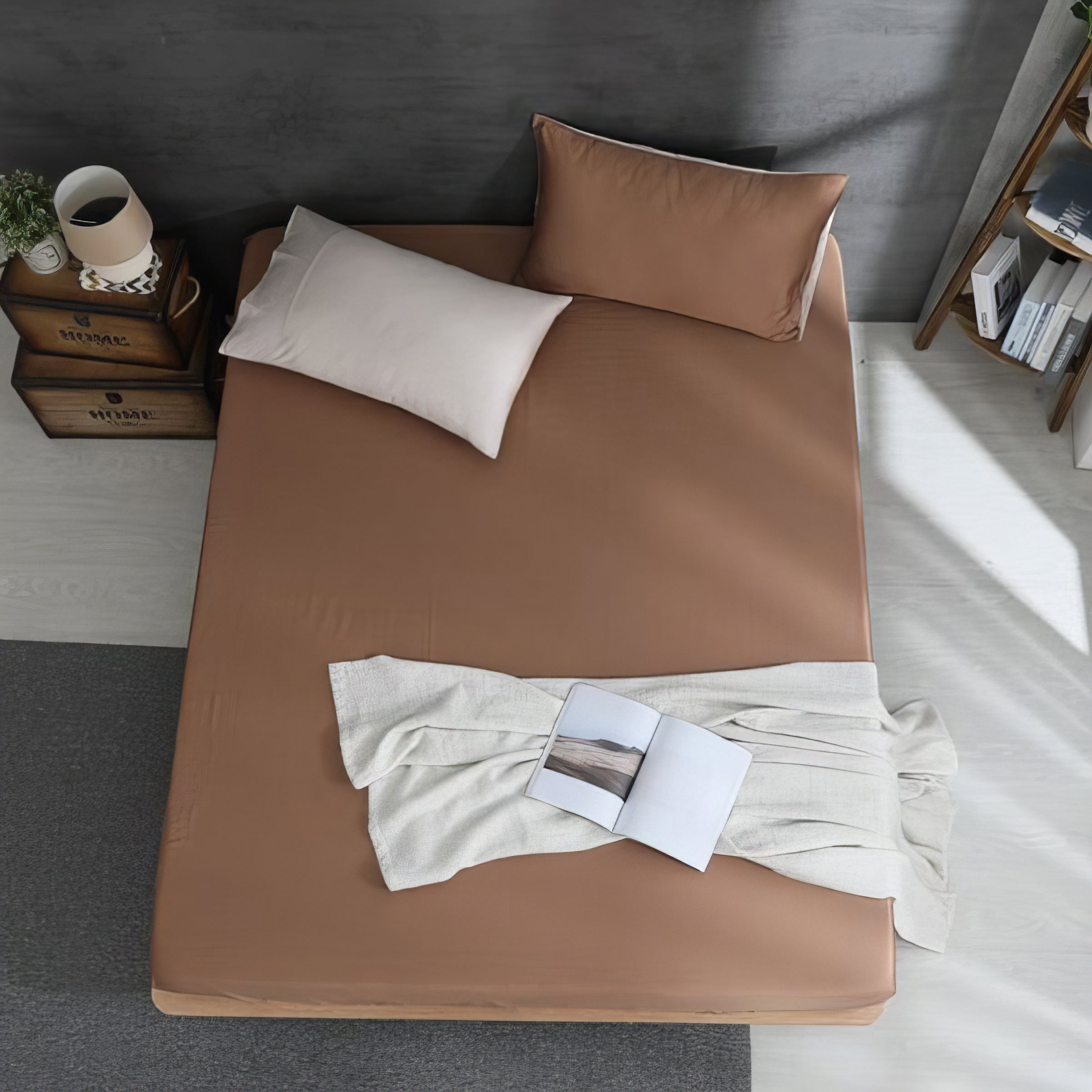 Comfort Mocha | 60-piece cotton bedding set