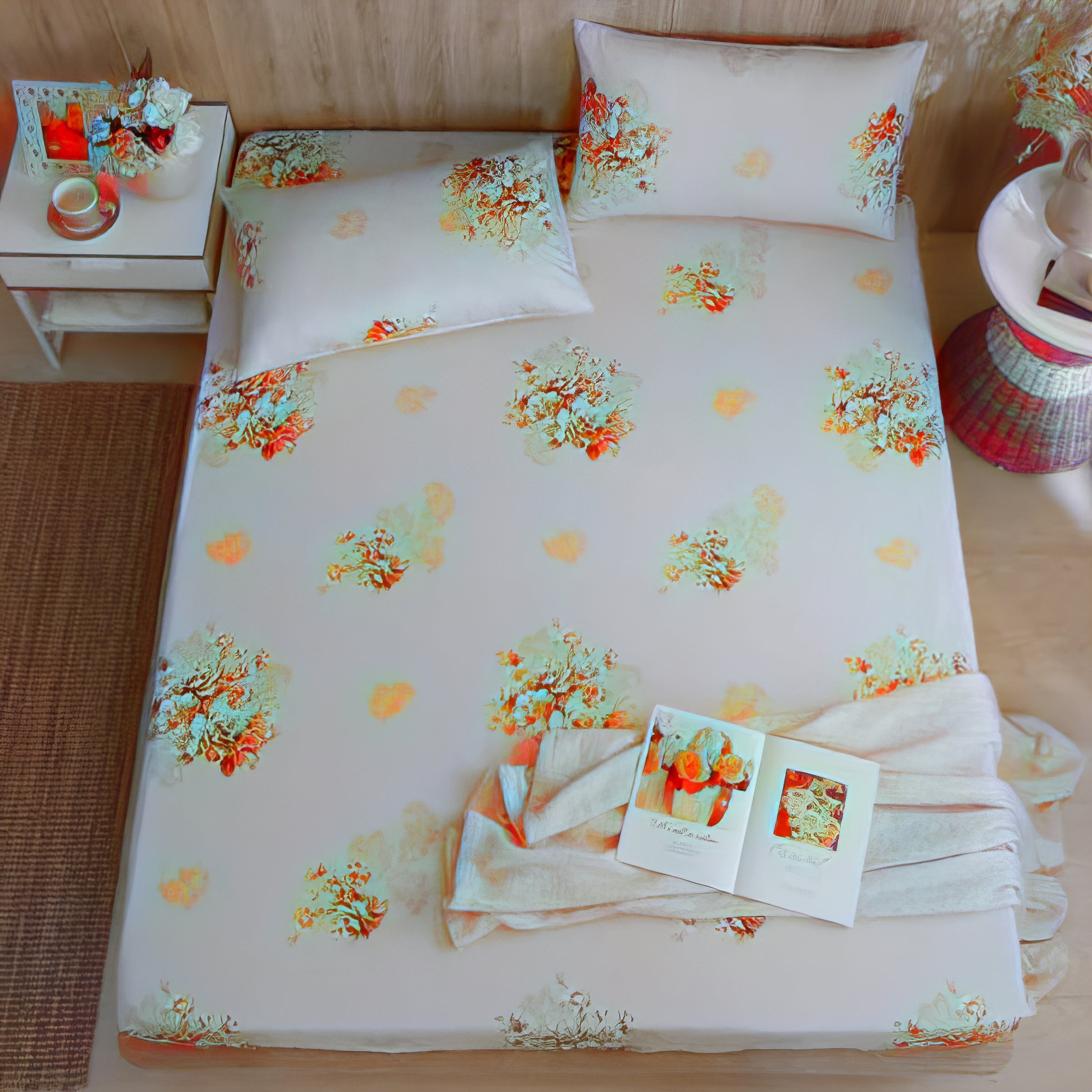 Blue Czech Royal Style 60-piece Cotton Bedding Set