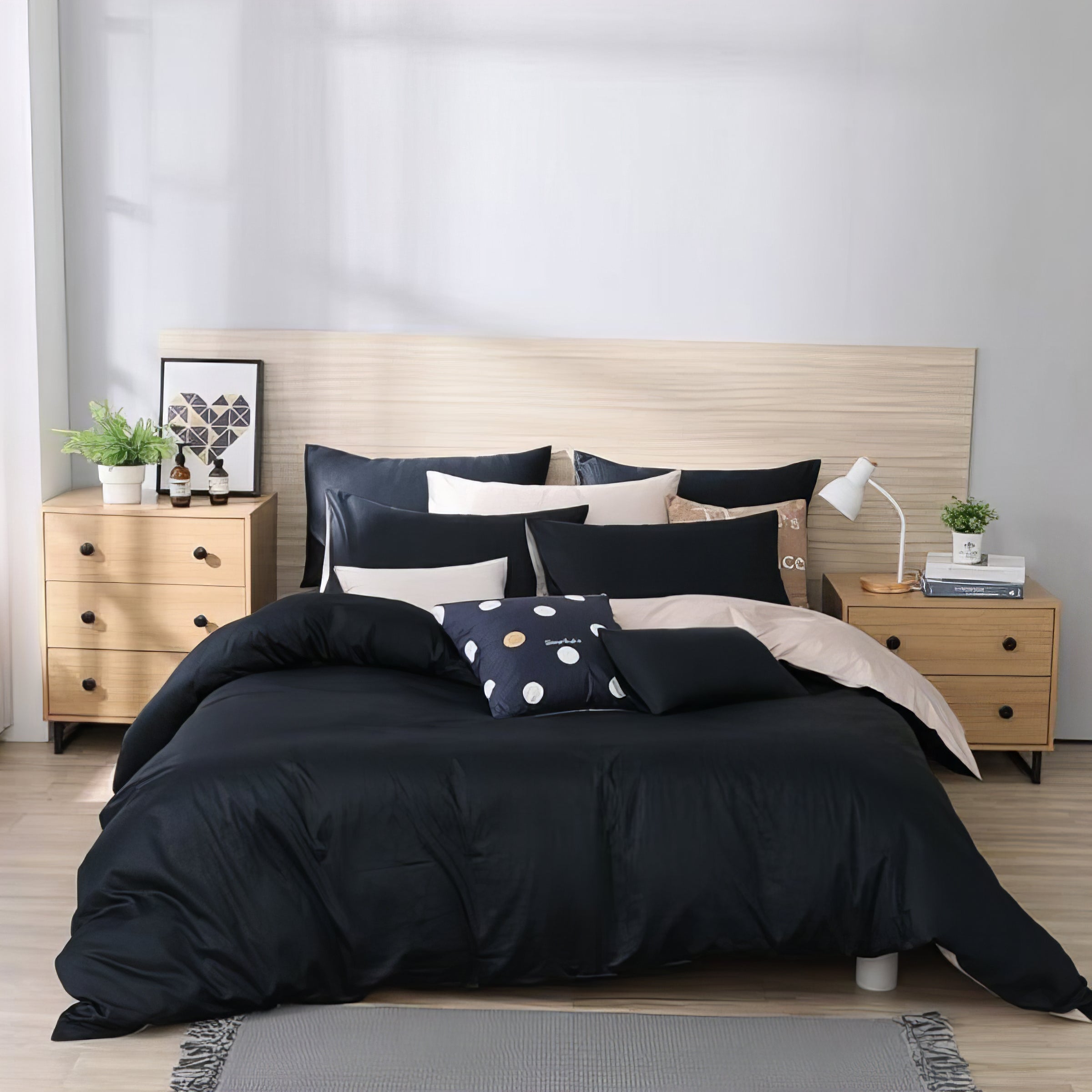 Secret Black | 60-piece cotton bedding set