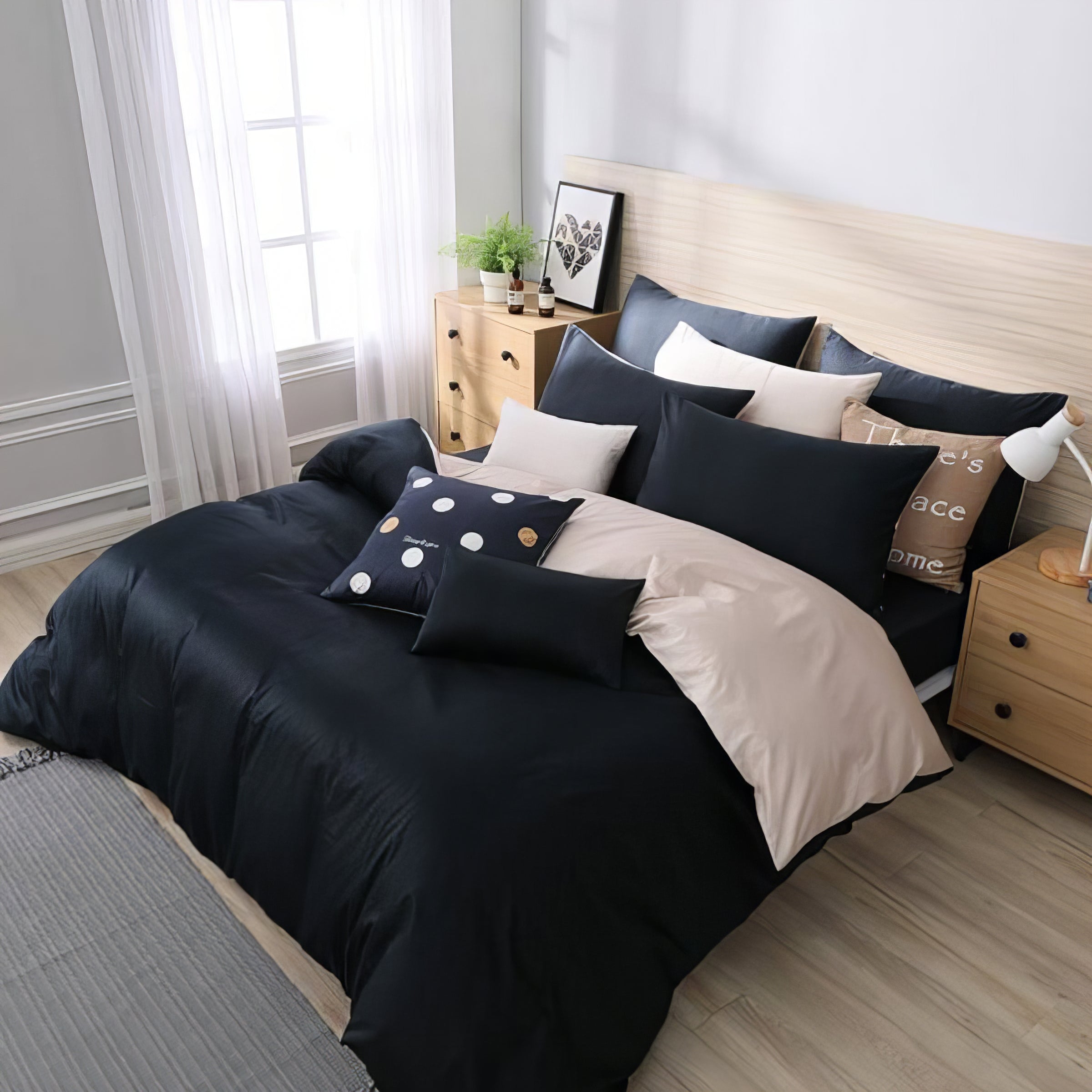 Secret Black | 60-piece cotton bedding set