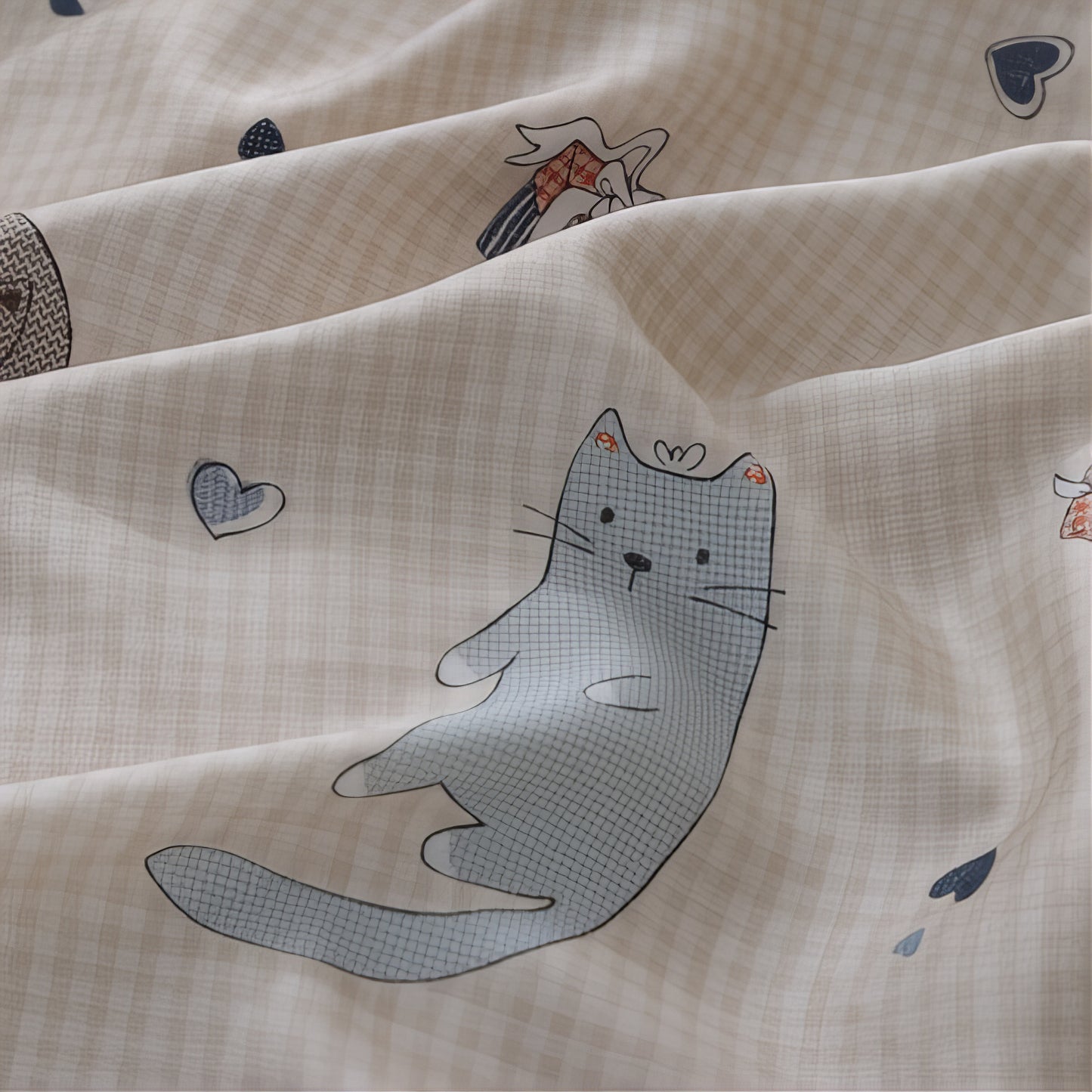 にゃんにゃんパラダイス｜60支テンセル寝具セット