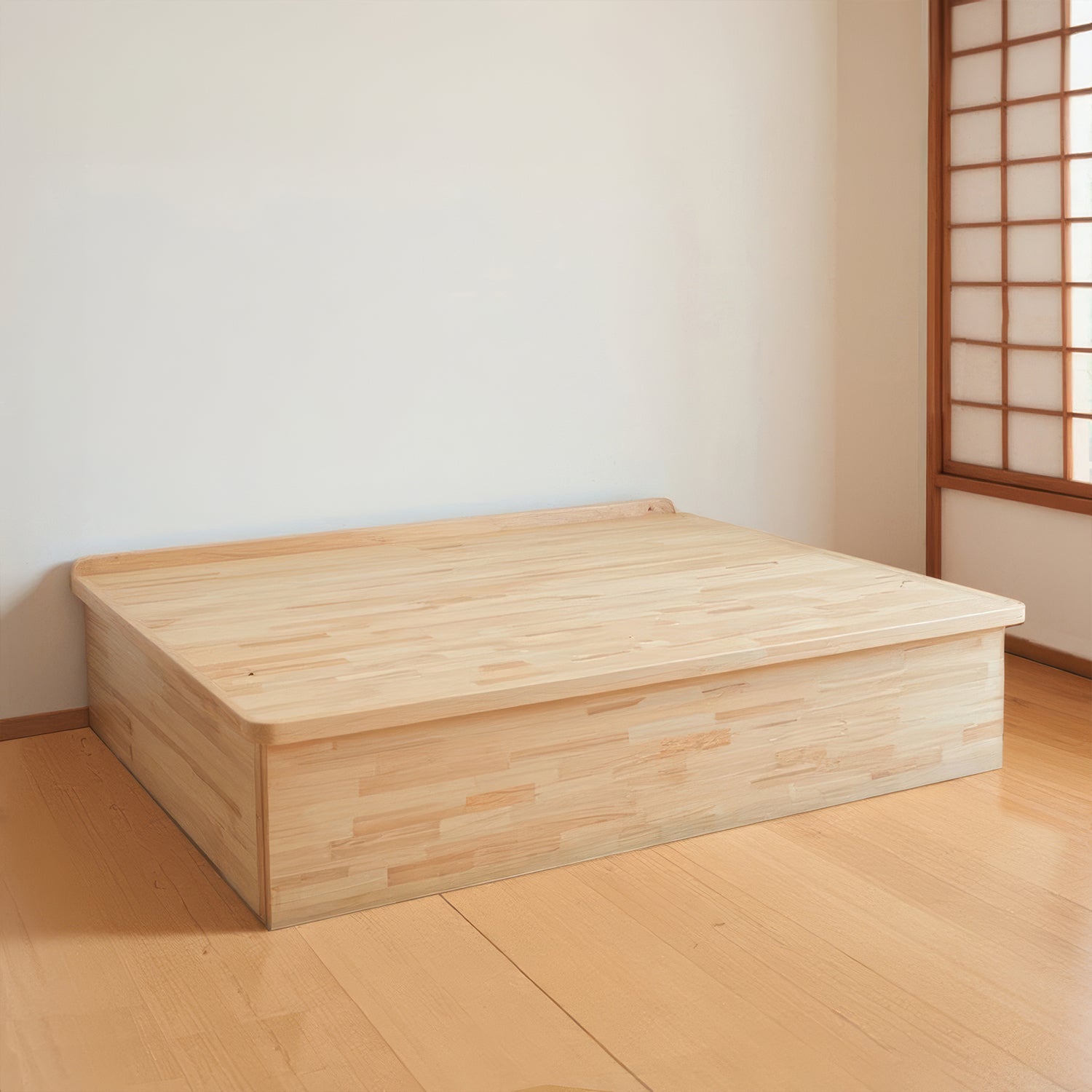 Hinoki lift-up bed