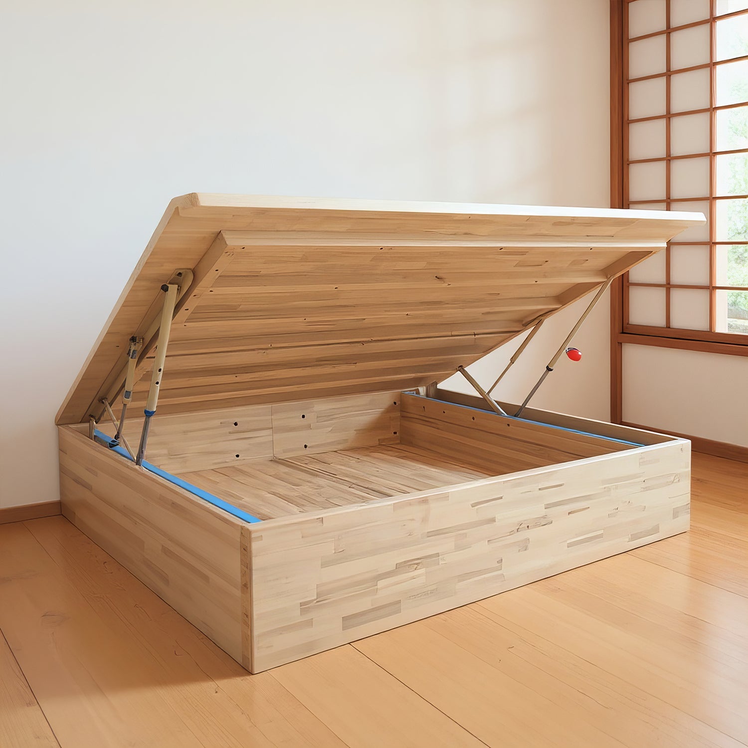 Hinoki lift-up bed